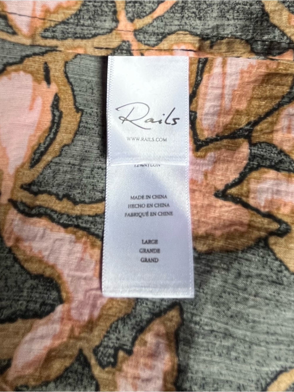 NWT Rails Kamila Top in Jasmine Floral Print Size Large - Picture 7 of 8